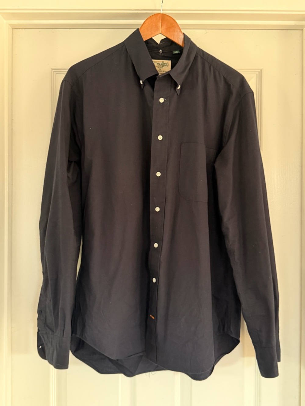 imogene + willie Men's Navy blue Button-Down Shirt